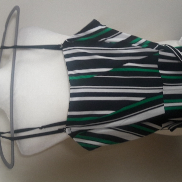 INC striped wide leg belted jumpsuit - Picture 2 of 11